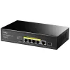 PoE-коммутатор 6-портовый Cudy неуправляемый GS1005PTS1 4 порта PoE+ SFP-порт гигабитный- Фото 1